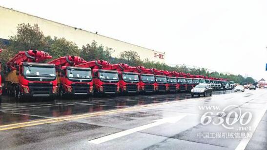 三一重工3次打破吉尼斯最長臂架泵車紀錄 三一重工3次打破吉尼斯最長臂架泵車紀錄